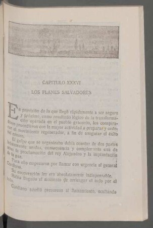 Capítulo XXXVI - Los planes salvadores
