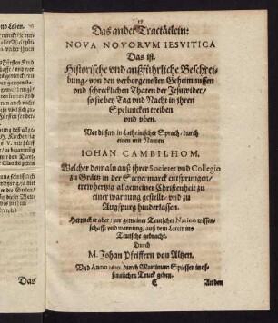 17-32, Das ander Tractätlein: Nova Novorum Iesuitica