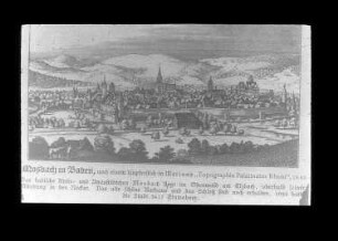 Mosbach nach Merian 1645