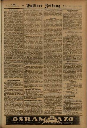 Zweite Ausgabe vom Samstag, den 09. November 1918.