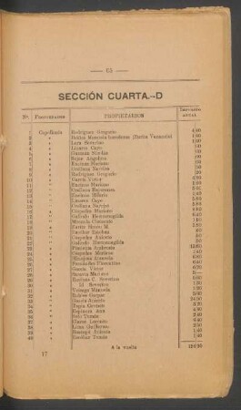 Sección cuarta. - D
