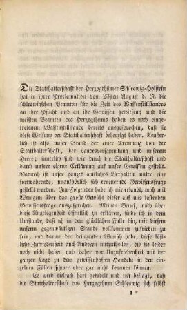 Die Gewissensfrage der schleswigschen Beamten