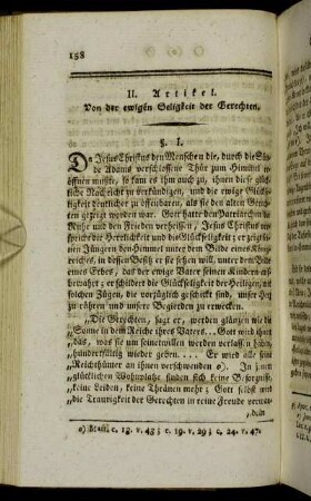 II. Artikel. Von der ewigen Seligkeit der Gerechten.