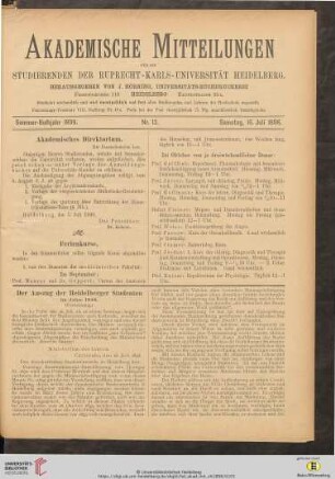 Nr. 12 (16. Juli 1898)