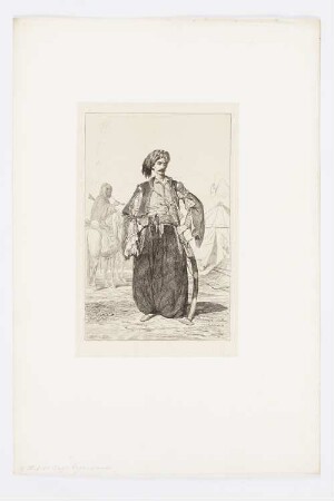 Chef de Bachi-bozoucqs de la Syrie, Blatt 18 der Folge "Bevölkerung der Donauprovinzen im Jahr 1854"