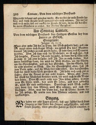 320-332, Am Sonntag Cantate