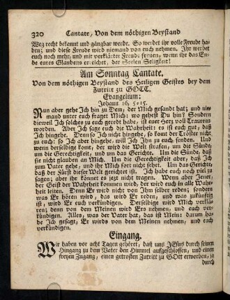 320-332, Am Sonntag Cantate