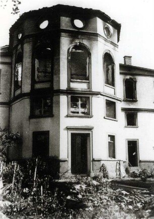 Zerstörungen Zweiter Weltkrieg. Sammlungsgebäude - Landesbibliothek und Landessammlungen für Naturkunde am Friedrichsplatz