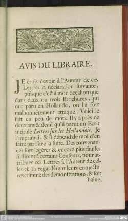 Avis Du Libraire