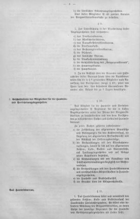 3. Geschäftskreis des Mitgliedes für die Handels- und Verkehrsangelegenheiten.