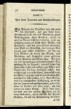 Kapitel 7. Von ihren Tugenden und Ausschweifungen.