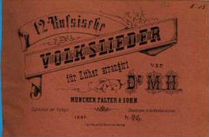 12 russische Volkslieder : für Zither