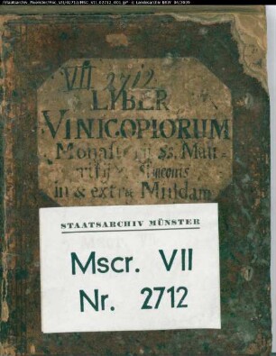 Liber vinicopiorum monasterii S. Mauritii et Simeonis Mindensis
