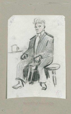 Sitzender Mann