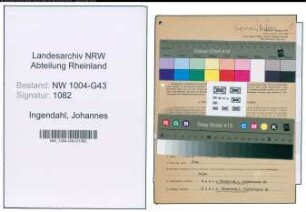 Entnazifizierung Johannes Ingendahl , geb. 15.03.1909 (Angestellter)