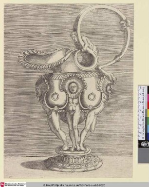 [Nautiluspokal; Can formed from shell, Nautilus Cup]