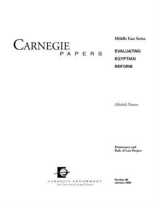 Evaluating Egyptian reform