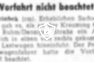 Vorfahrt nicht beachtet