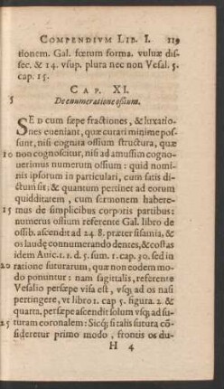 Cap. XI. De enumeratione oßium.