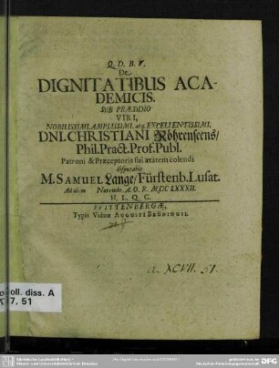 De dignitatibus academicis
