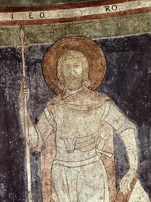 Christus als Weltenrichter umgeben von Heiligen und Stiftern