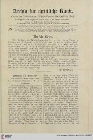 19: Antonius der Einsiedler, [2] : eine legendarisch-ikonographische Studie