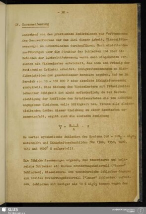 IV. Zusammenfassung