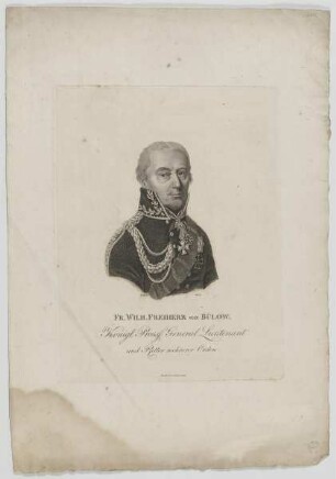 Bildnis des Fr. Wilh. von Bülow