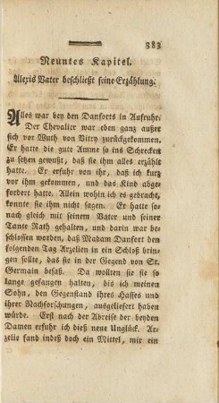 Neuntes Kapitel. Alexis Vater beschließt seine Erzählung