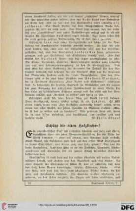 Schützt die alten Holzkirchen!