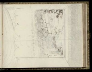 Zeichnung: Landschaft in der Rhön