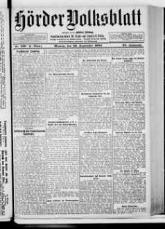 Hörder Volksblatt. 1884-1934