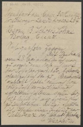Brief an B. Schott's Söhne : 30.05.1921