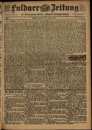 Ausgabe vom Freitag, den 09. Januar 1903.