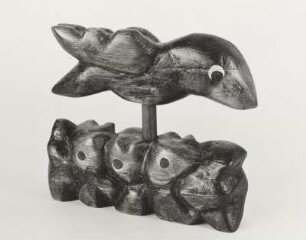 Vogel im Nest (zweiteilige Drehfigur)