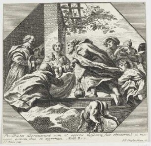 Die Anbetung der Heiligen Drei Könige (Deckengemälde der Jesuitenkirche in Antwerpen)