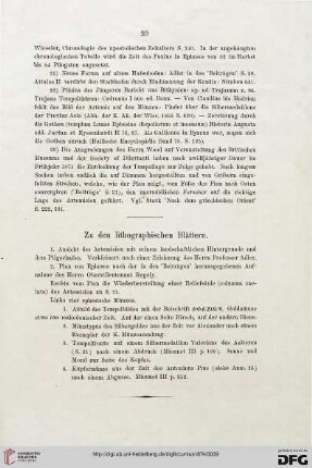 Zu den lithographischen Blättern