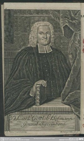 D. Carl Gottlob Hofmann General Superintend