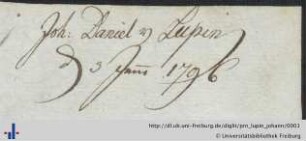 Autogramm (Aus: UB Freiburg i. Br., RA 2017/117).