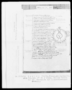 Lukan, Bellum Civile — Plan von Marseille, Folio 35recto