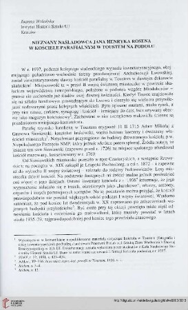 5: Nieznany naśladowca Jana Henryka Rosena w kościele parafialnym w Toustem na Podolu