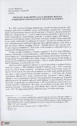 5: Nieznany naśladowca Jana Henryka Rosena w kościele parafialnym w Toustem na Podolu