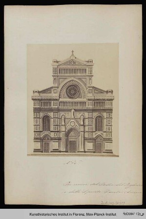 Domfassadenentwurf 20 "In nome del Padre, del Figliuolo e dello Spirito Santo. Amen"
