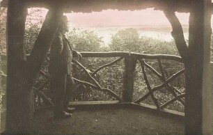 Blick auf die Elbe von der Liebeslaube in Donners Park