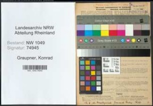 Entnazifizierung Konrad Graupner , geb. 30.11.1908 (Arbeiter)