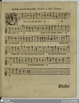 XLIV. Gelobet sei der Herr Gott