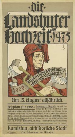 Landshuter Hochzeit, Historisches Festspiel, 1906