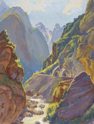 Schlucht Chabet el Akra. Schlucht des Jenseits. Zwischen Setif u. Bougie