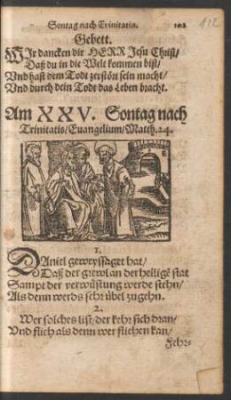 Am XXV. Sontag nach Trinitatis ...