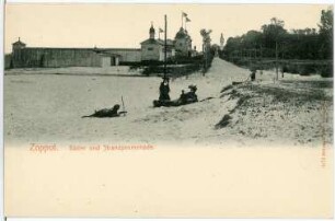 Zoppot. Bäder und Strandpromenade